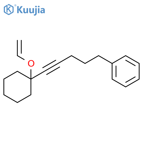 Benzene, [5-[1-(ethenyloxy)cyclohexyl]-4-pentynyl]- structure