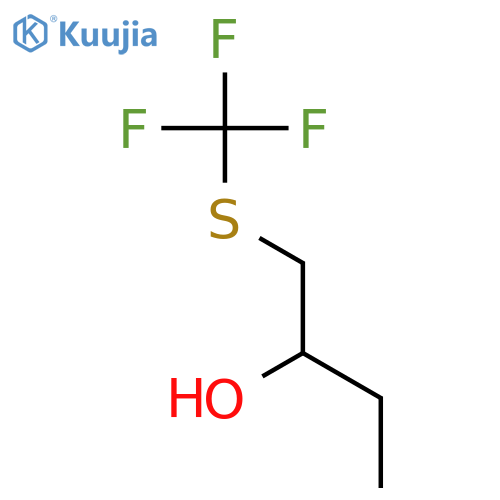 2-Butanol, 1-[(trifluoromethyl)thio]- structure