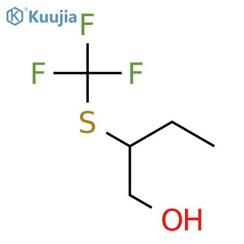 1-Butanol, 2-[(trifluoromethyl)thio]- structure
