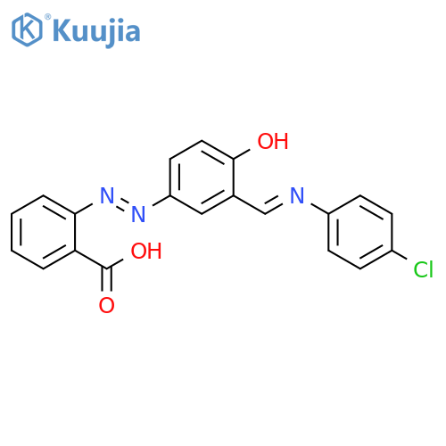 Benzoic acid,2-[(1E)-[3-[(E)-[(4-chlorophenyl)imino]methyl]-4-hydroxyphenyl]azo]- structure