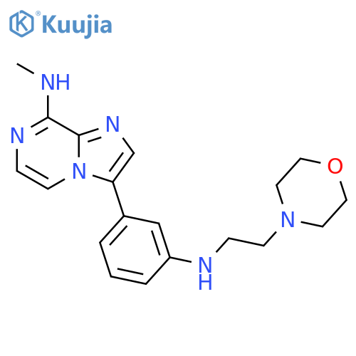 Imidazo[1,2-a]pyrazin-8-amine,N-methyl-3-[3-[[2-(4-morpholinyl)ethyl]amino]phenyl]- structure