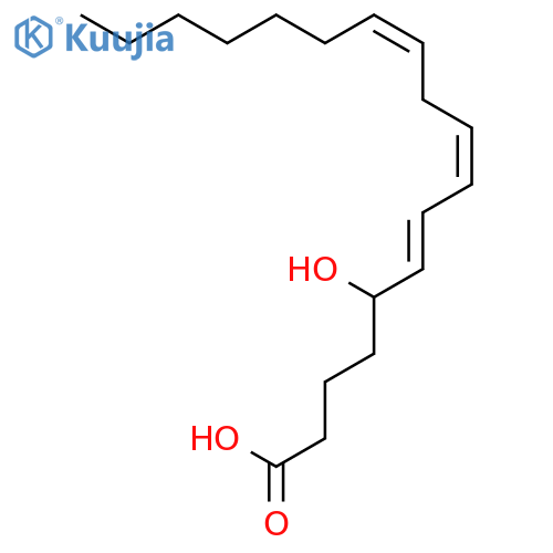 6,8,11-Octadecatrienoic acid, 5-hydroxy-, (6E,8Z,11Z)- structure
