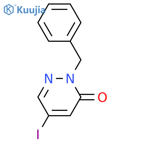 2-benzyl-5-iodo-2,3-dihydropyridazin-3-one structure
