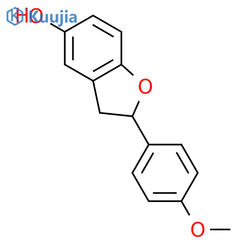 5-Benzofuranol, 2,3-dihydro-2-(4-methoxyphenyl)- structure