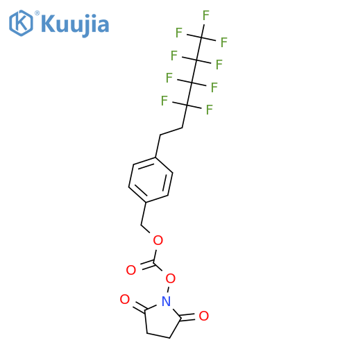 2,5-Pyrrolidinedione,1-[[[[4-(3,3,4,4,5,5,6,6,6-nonafluorohexyl)phenyl]methoxy]carbonyl]oxy]- (9CI) structure