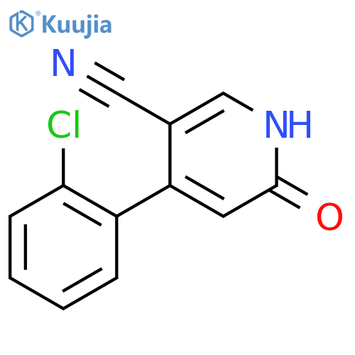 3-Pyridinecarbonitrile, 4-(2-chlorophenyl)-1,6-dihydro-6-oxo- structure