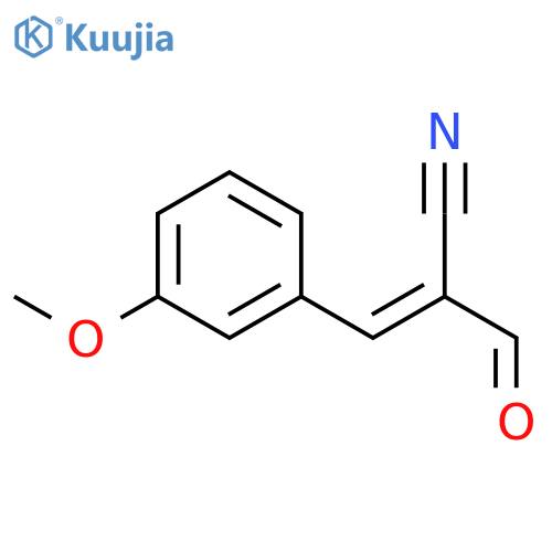 2-Propenenitrile, 2-formyl-3-(3-methoxyphenyl)- structure