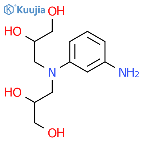 1,2-Propanediol, 3,3'-[(3-aminophenyl)imino]bis- structure