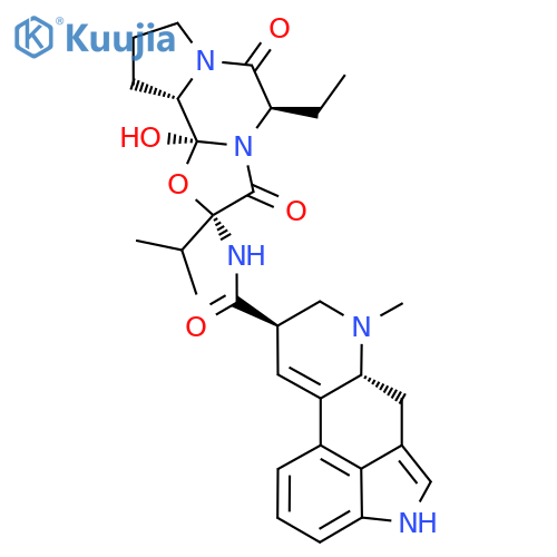(5'beta)-5'-ethyl-12'-hydroxy-3',6',18-trioxo-2'-(propan-2-yl)ergotaman structure