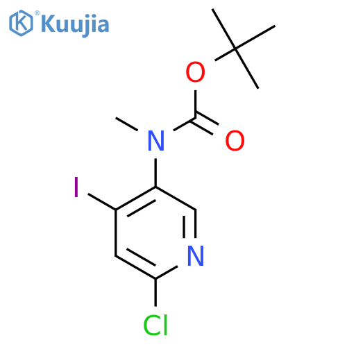 Tert-butyl (6-chloro-4-iodopyridin-3-yl)(methyl)carbamate structure