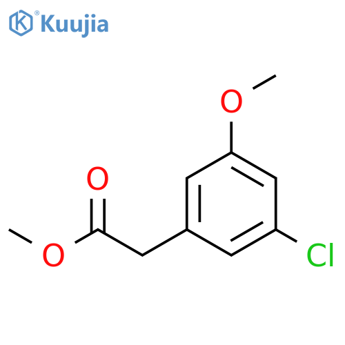 BENZENEACETIC ACID, 3-CHLORO-5-METHOXY-, METHYL ESTER structure