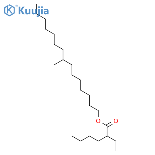 Hexanoic acid, 2-ethyl-, 8-methylpentadecyl ester structure