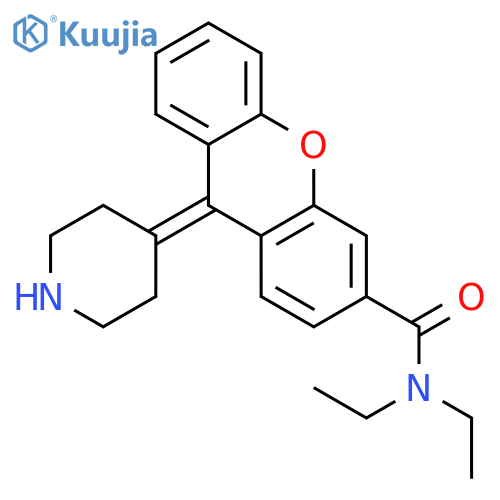 9H-Xanthene-3-carboxamide, N,N-diethyl-9-(4-piperidinylidene)- structure