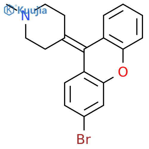 Piperidine, 4-(3-bromo-9H-xanthen-9-ylidene)-1-methyl- structure