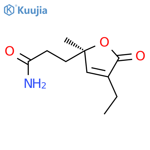 2-FURANPROPANAMIDE, 4-ETHYL-2,5-DIHYDRO-2-METHYL-5-OXO-, (2R)- structure