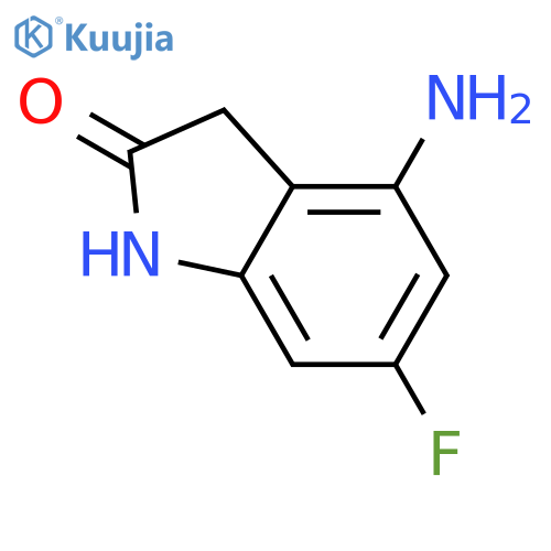 2H-Indol-2-one, 4-amino-6-fluoro-1,3-dihydro- structure