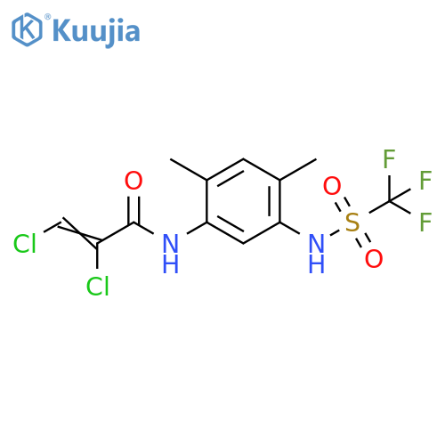 2-Propenamide, 2,3-dichloro-N-[2,4-dimethyl-5-[[(trifluoromethyl)sulfonyl]amino]phenyl]- structure