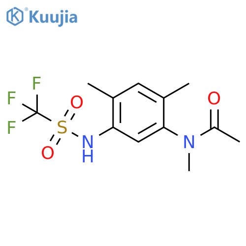Acetamide, N-[2,4-dimethyl-5-[[(trifluoromethyl)sulfonyl]amino]phenyl]-N-methyl- structure