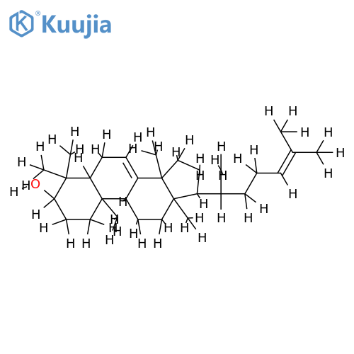 (10R)-3c-Hydroxy-4.4.10r.13t.14c-pentamethyl-17t-((R)-1.5-dimethyl-hexen-(4)-yl)-(5tH.9tH)-Delta7-tetradecahydro-1H-cyclopenta[a]phenanthren structure