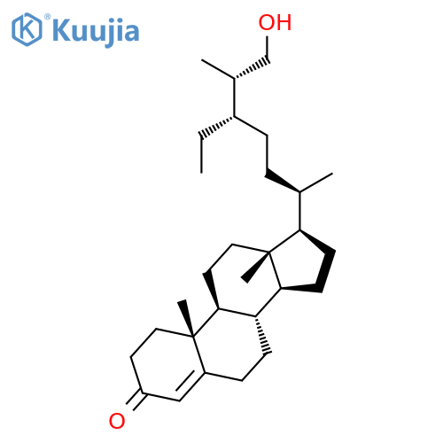 STIGMAST-4-EN-3-ONE, 26-HYDROXY-, (24S,25S)- structure