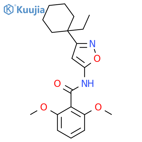 Benzamide, N-[3-(1-ethylcyclohexyl)-5-isoxazolyl]-2,6-dimethoxy- structure
