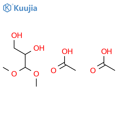 1,2-PROPANEDIOL, 3,3-DIMETHOXY-, DIACETATE structure