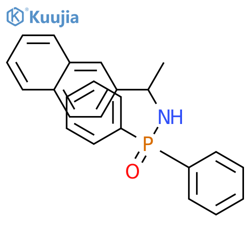 Phosphinic amide, N-[(1R)-1-(2-naphthalenyl)ethyl]-P,P-diphenyl- structure
