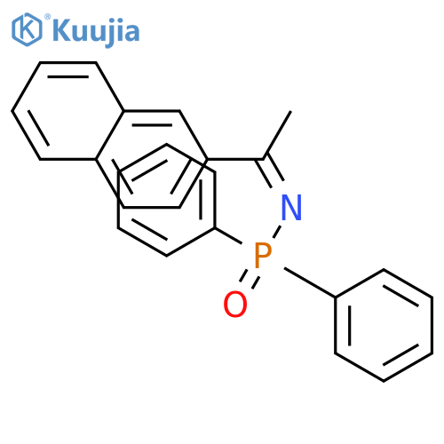 Phosphinic amide, N-[1-(2-naphthalenyl)ethylidene]-P,P-diphenyl- structure
