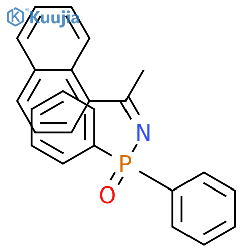 PHOSPHINIC AMIDE, N-[1-(1-NAPHTHALENYL)ETHYLIDENE]-P,P-DIPHENYL- structure