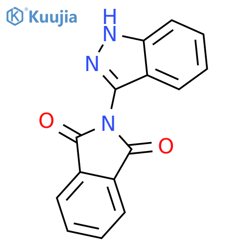 1H-Isoindole-1,3(2H)-dione, 2-(1H-indazol-3-yl)- structure