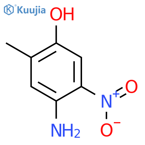 Phenol, 4-amino-2-methyl-5-nitro- structure