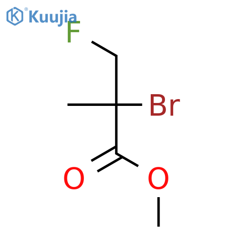 Propanoic acid, 2-bromo-3-fluoro-2-methyl-, methyl ester structure