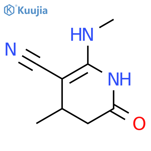 1,4,5,6-tetrahydro-4-methyl-2-(methylamino)-6-oxo-3-Pyridinecarbonitrile structure