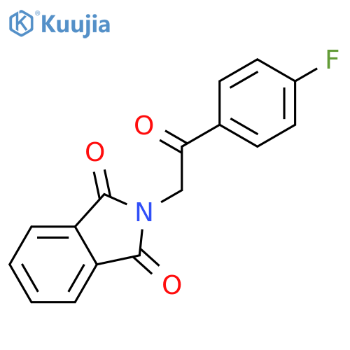 2-2-(4-Fluorophenyl)-2-oxoethylisoindole-1,3-dione structure