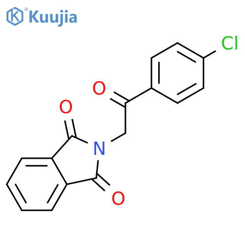 2-2-(4-chlorophenyl)-2-oxoethyl-2,3-dihydro-1H-isoindole-1,3-dione structure