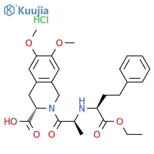 Moexipril hydrochloride structure