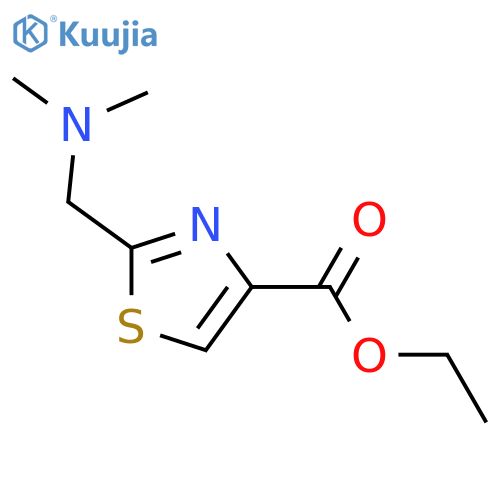 4-Carbethoxy-2-(n,n-dimethylaminomethyl) thiazole structure