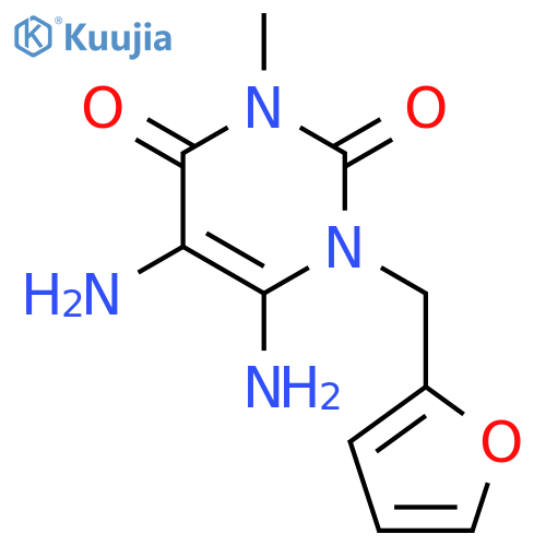 5,6-Diamino-1-(2-furanylmethyl)-3-methyl-2,4(1H,3H)-pyrimidinedione structure
