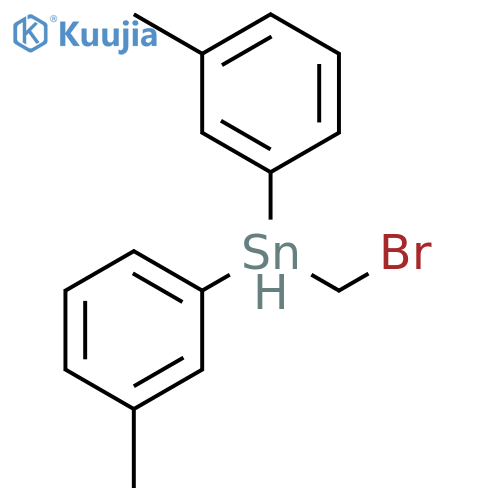 Stannane, bromomethylbis(3-methylphenyl)- structure
