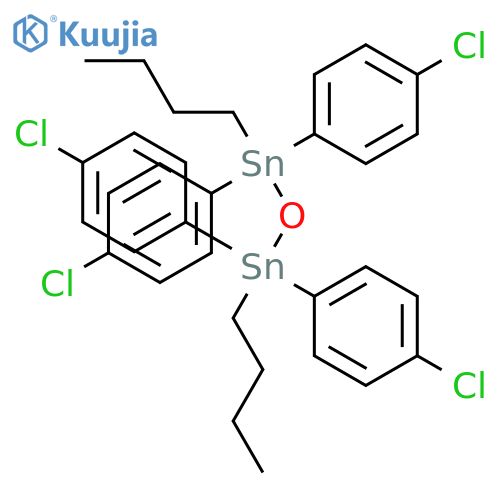 Distannoxane, 1,3-dibutyl-1,1,3,3-tetrakis(4-chlorophenyl)- structure