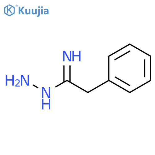 Benzeneethanimidic acid, hydrazide structure