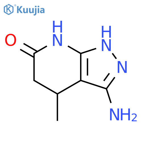 3-amino-1,4,5,7-tetrahydro-4-methyl-6H-Pyrazolo[3,4-b]pyridin-6-one structure