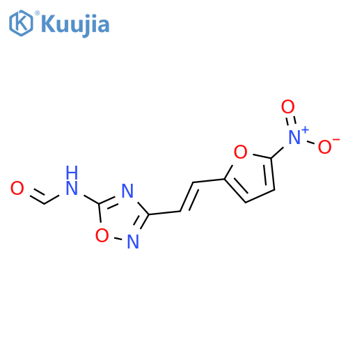 Formamide, N-[3-[2-(5-nitro-2-furanyl)ethenyl]-1,2,4-oxadiazol-5-yl]- structure
