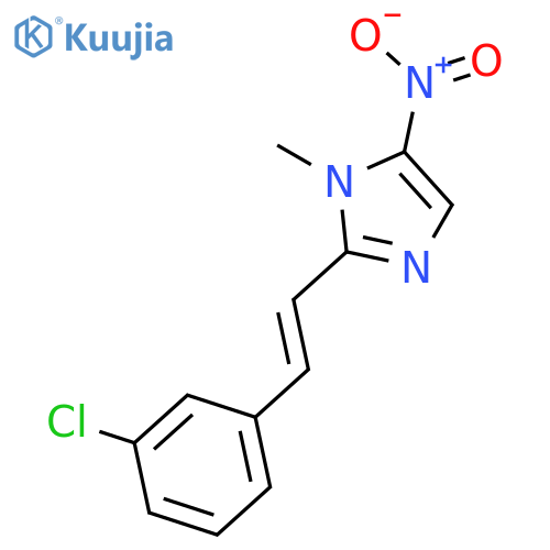 1H-Imidazole, 2-[2-(3-chlorophenyl)ethenyl]-1-methyl-5-nitro- structure