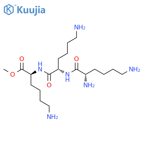 L-Lysine, N2-(N2-L-lysyl-L-lysyl)-, methyl ester structure