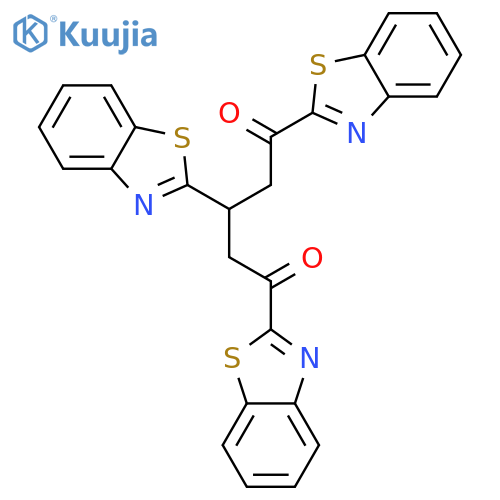 1,5-Pentanedione, 1,3,5-tris(2-benzothiazolyl)- structure