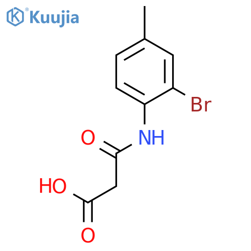 Propanoic acid, 3-[(2-bromo-4-methylphenyl)amino]-3-oxo- structure