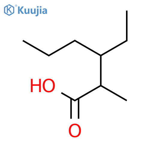 Hexanoic acid, 3-ethyl-2-methyl- structure