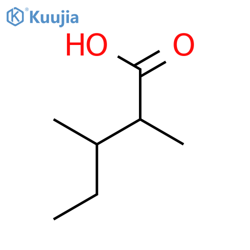 2,3-dimethylpentanoic acid structure