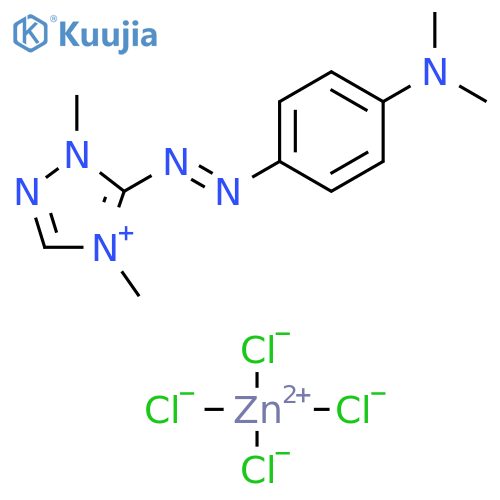 Tetrachlorozincate(2-) of bis[5-[[4-(dimethylamino)phenyl]azo]-1,4-dimethyl-1H-1,2,4-triazolium] structure